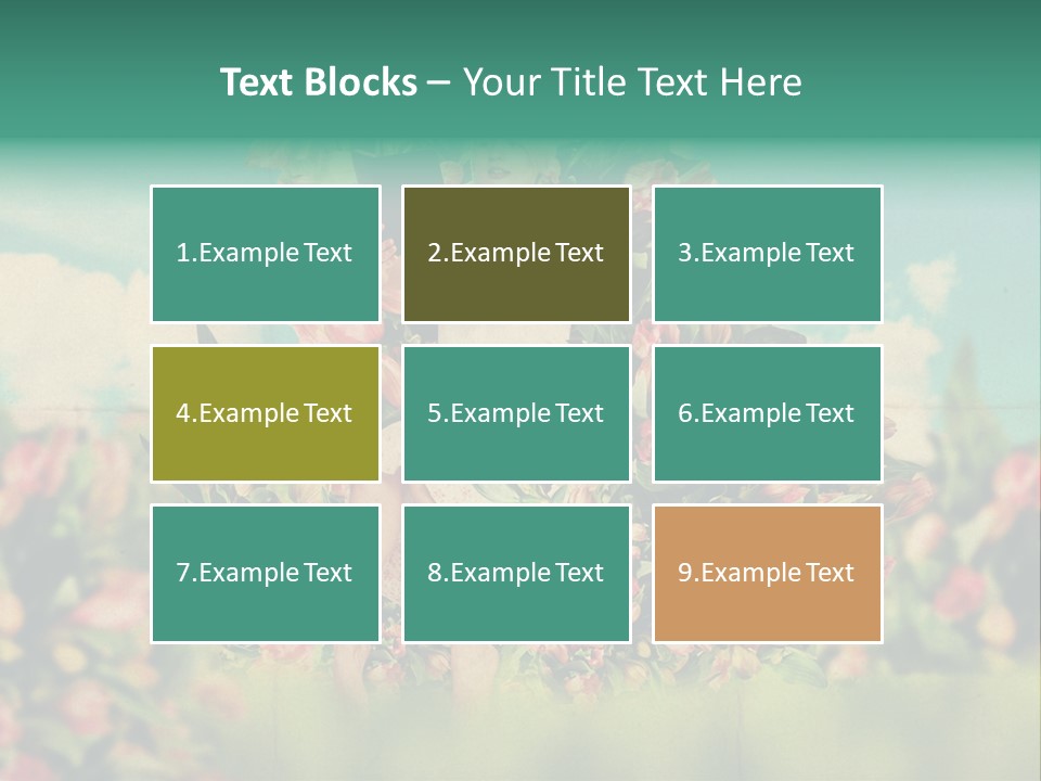 Aged Woman Grunge PowerPoint Template