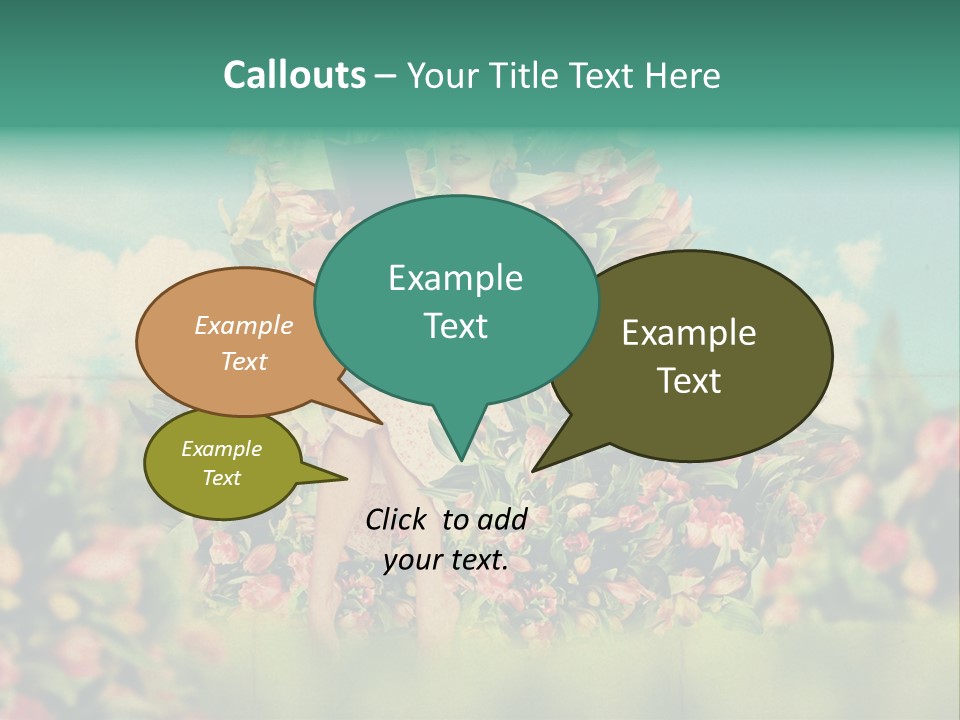 Aged Woman Grunge PowerPoint Template