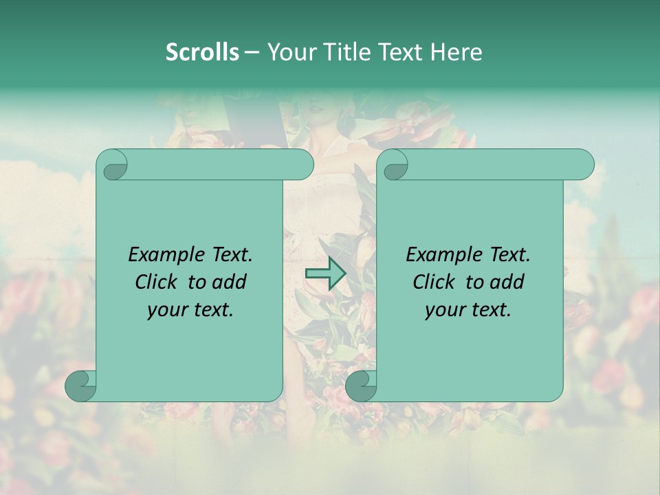 Aged Woman Grunge PowerPoint Template