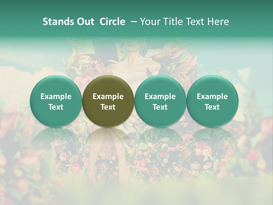 Aged Woman Grunge PowerPoint Template