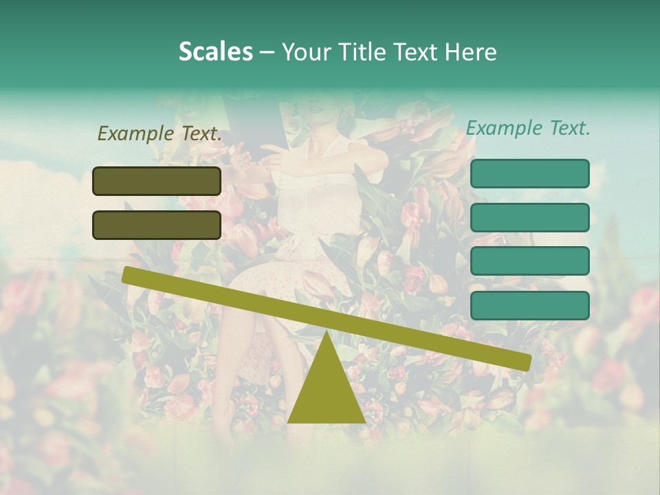 Aged Woman Grunge PowerPoint Template