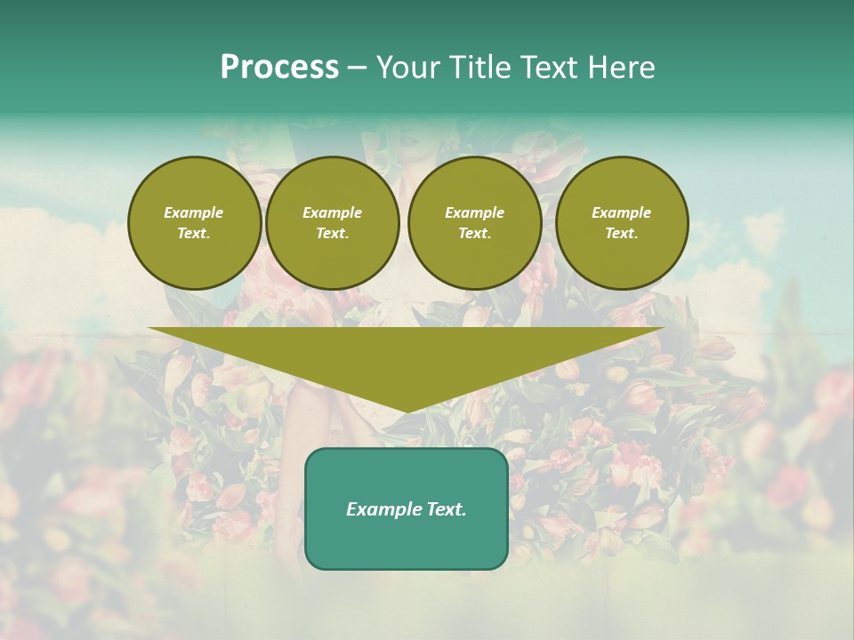 Aged Woman Grunge PowerPoint Template
