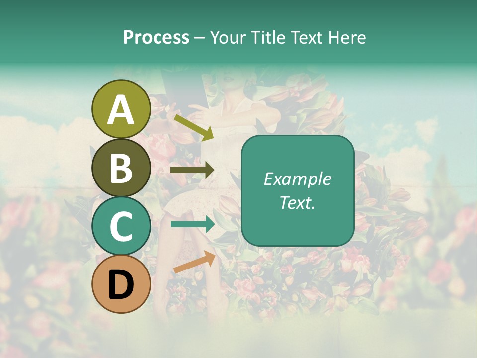 Aged Woman Grunge PowerPoint Template