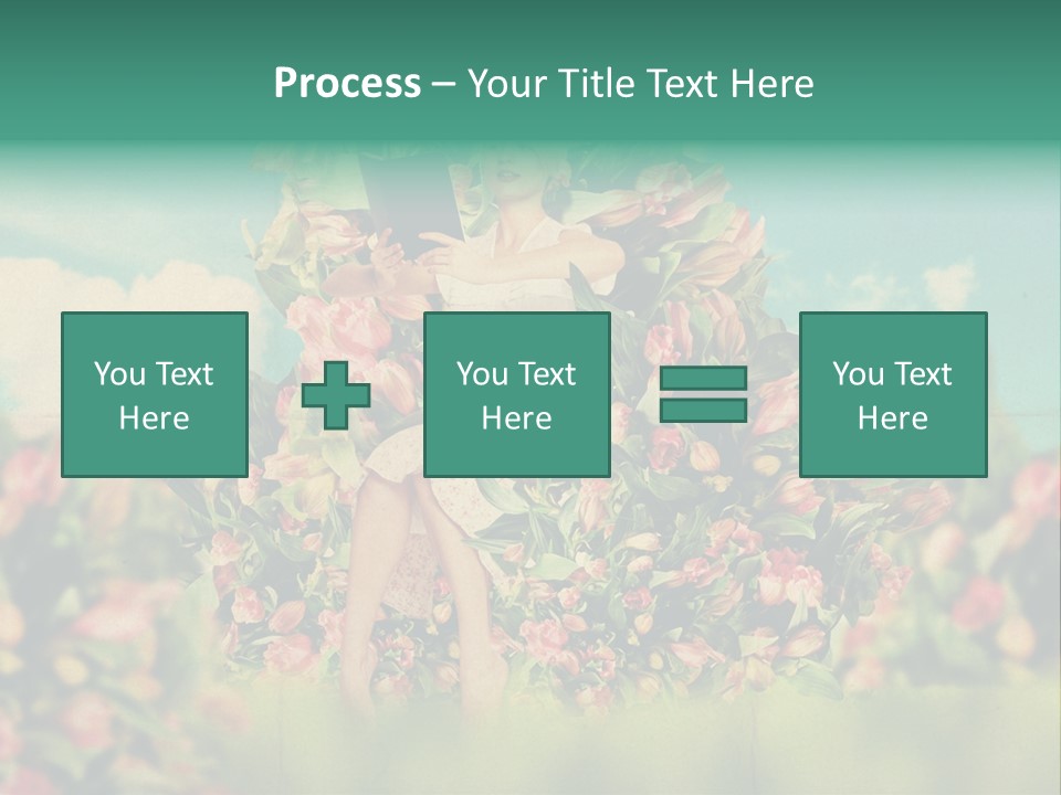 Aged Woman Grunge PowerPoint Template