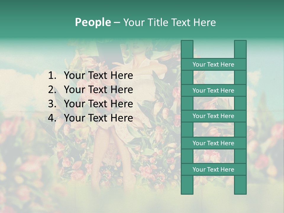 Aged Woman Grunge PowerPoint Template