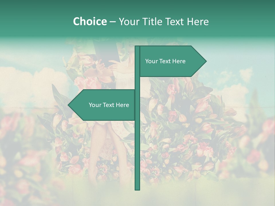 Aged Woman Grunge PowerPoint Template