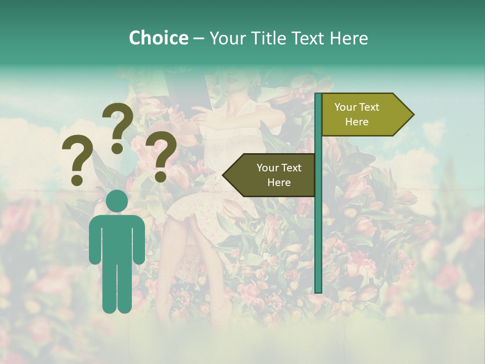 Aged Woman Grunge PowerPoint Template