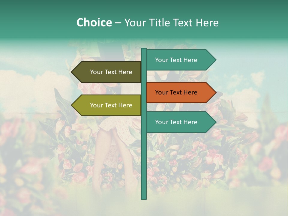 Aged Woman Grunge PowerPoint Template