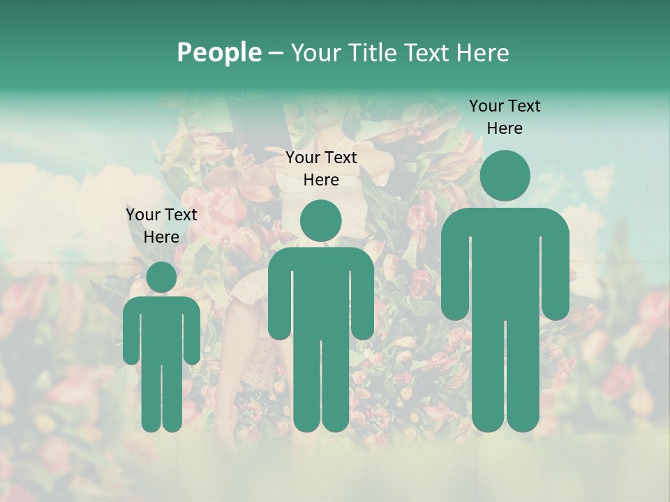 Aged Woman Grunge PowerPoint Template