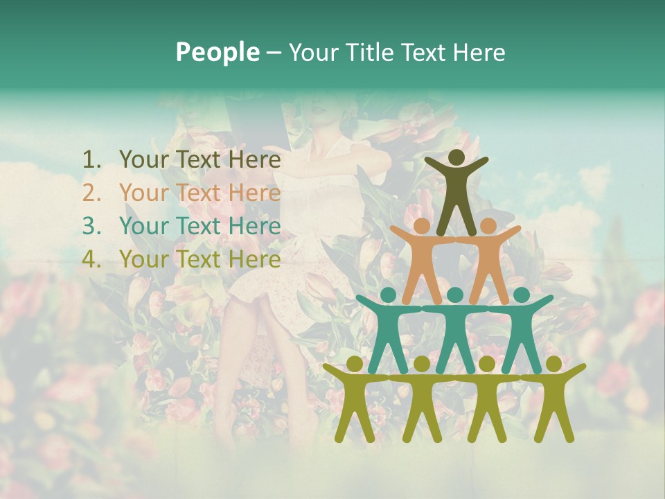 Aged Woman Grunge PowerPoint Template