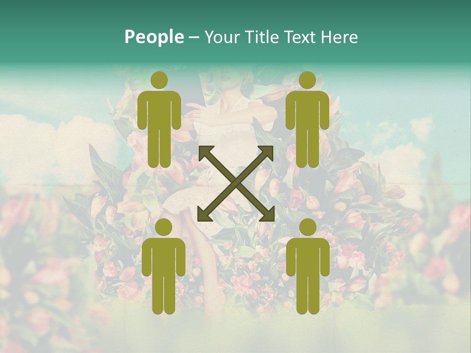 Aged Woman Grunge PowerPoint Template