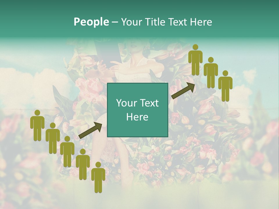 Aged Woman Grunge PowerPoint Template