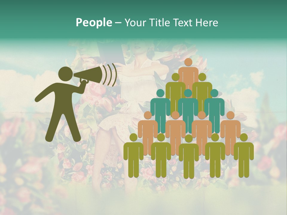 Aged Woman Grunge PowerPoint Template