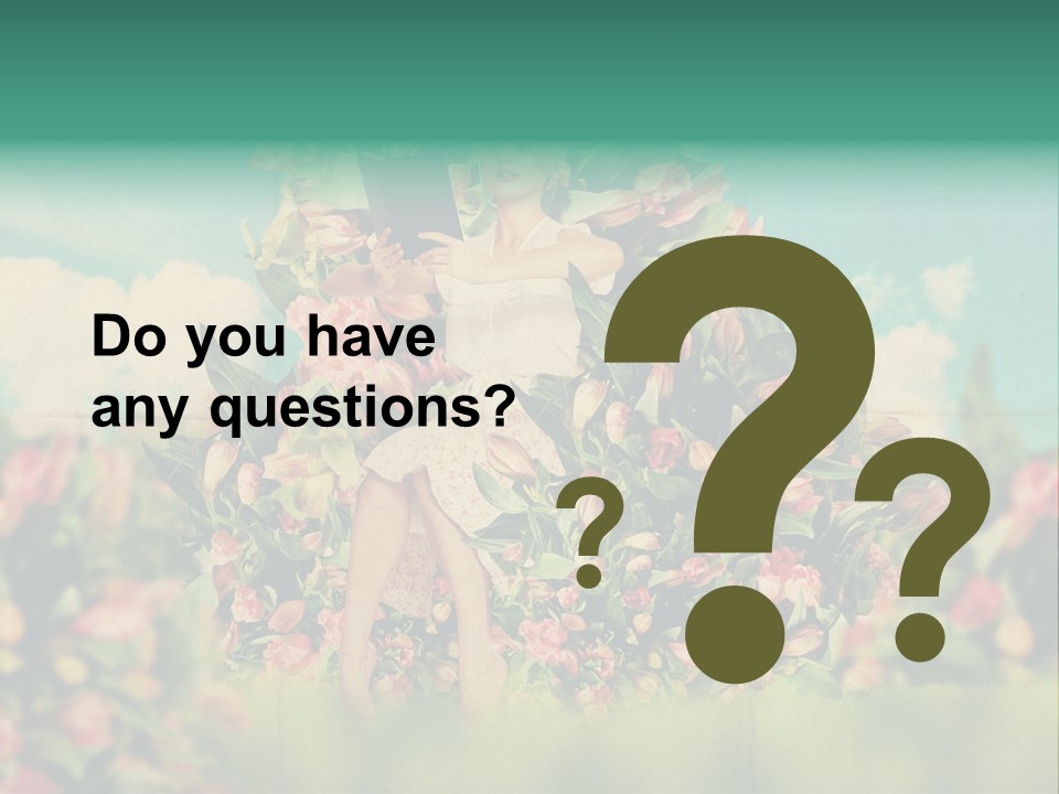 Aged Woman Grunge PowerPoint Template