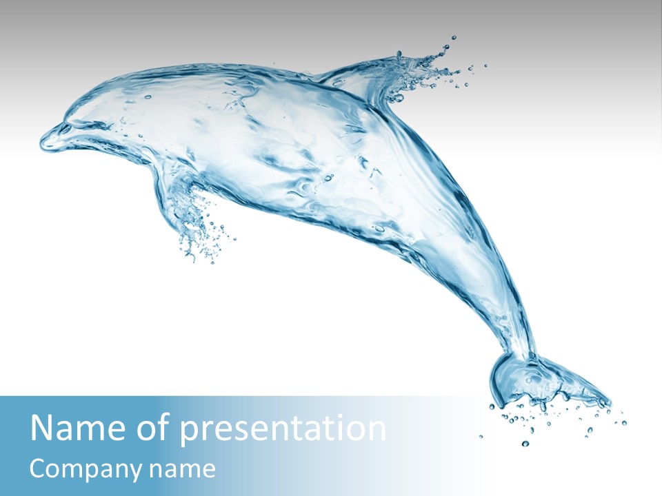 Liquid Transparent Water PowerPoint Template