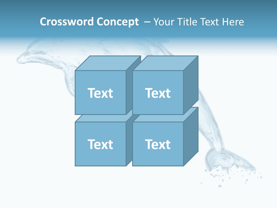 Liquid Transparent Water PowerPoint Template