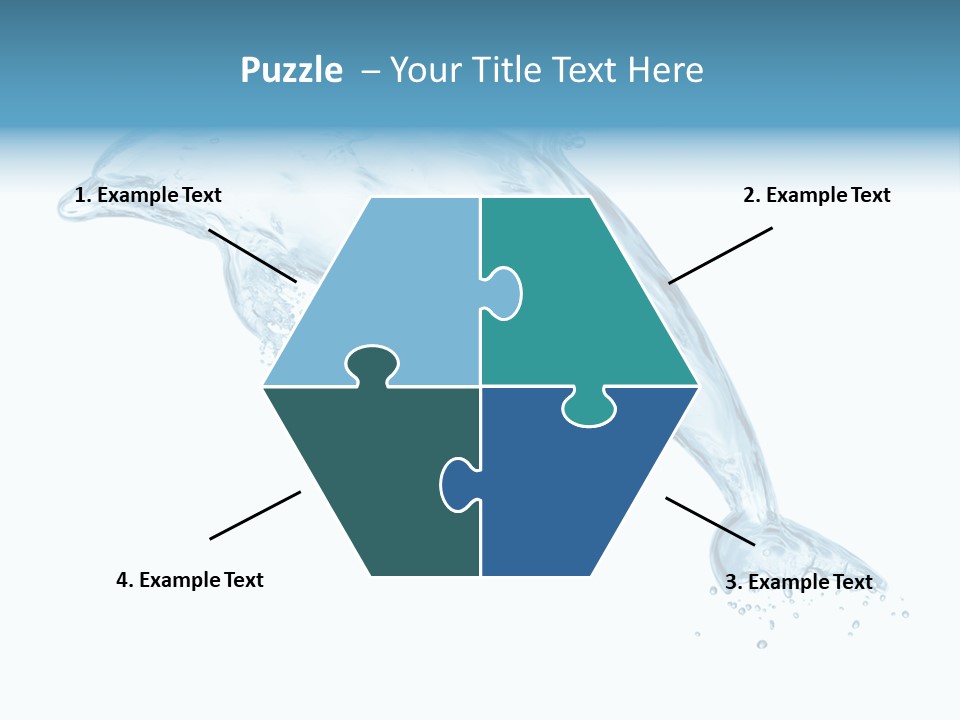 Liquid Transparent Water PowerPoint Template