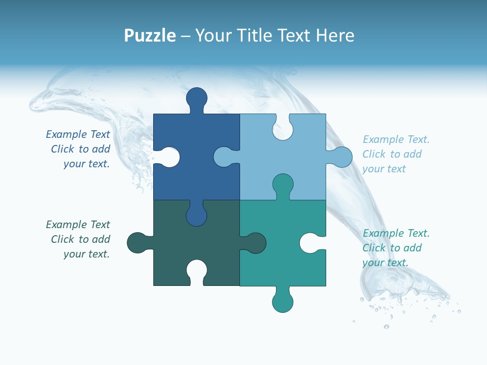 Liquid Transparent Water PowerPoint Template