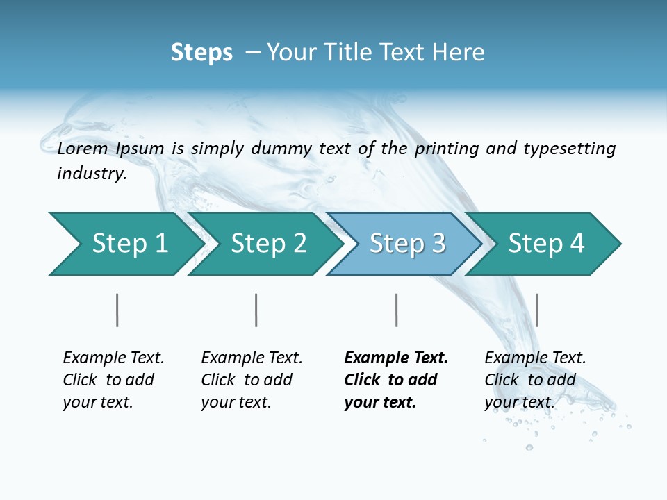 Liquid Transparent Water PowerPoint Template