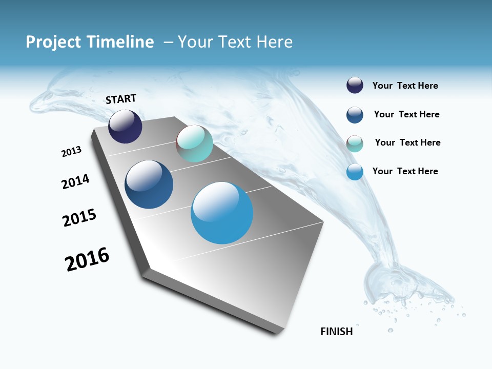 Liquid Transparent Water PowerPoint Template