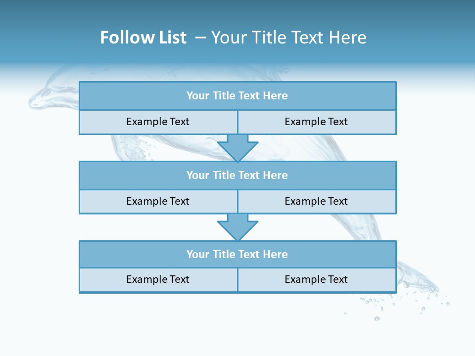 Liquid Transparent Water PowerPoint Template