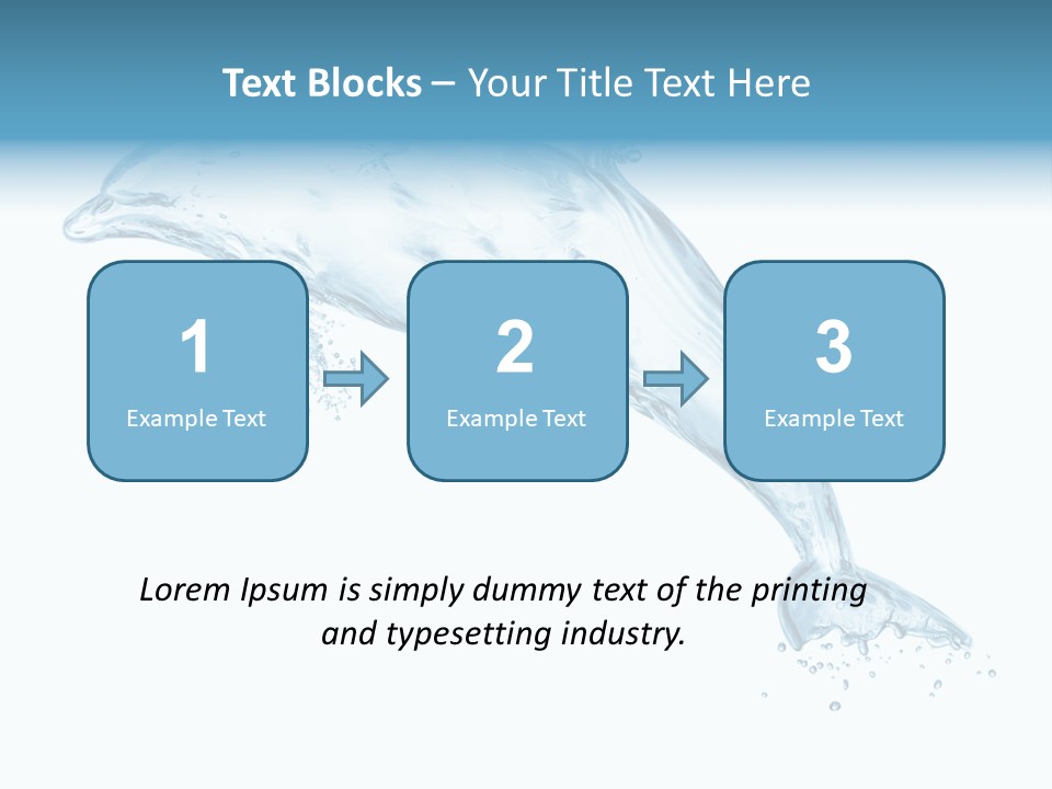 Liquid Transparent Water PowerPoint Template