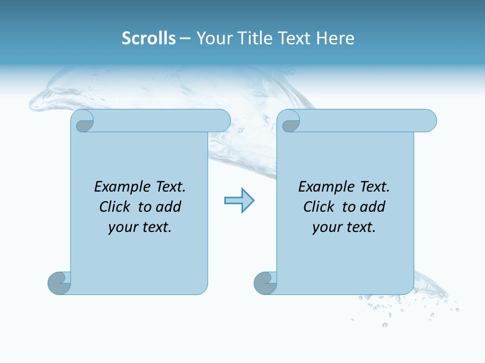 Liquid Transparent Water PowerPoint Template