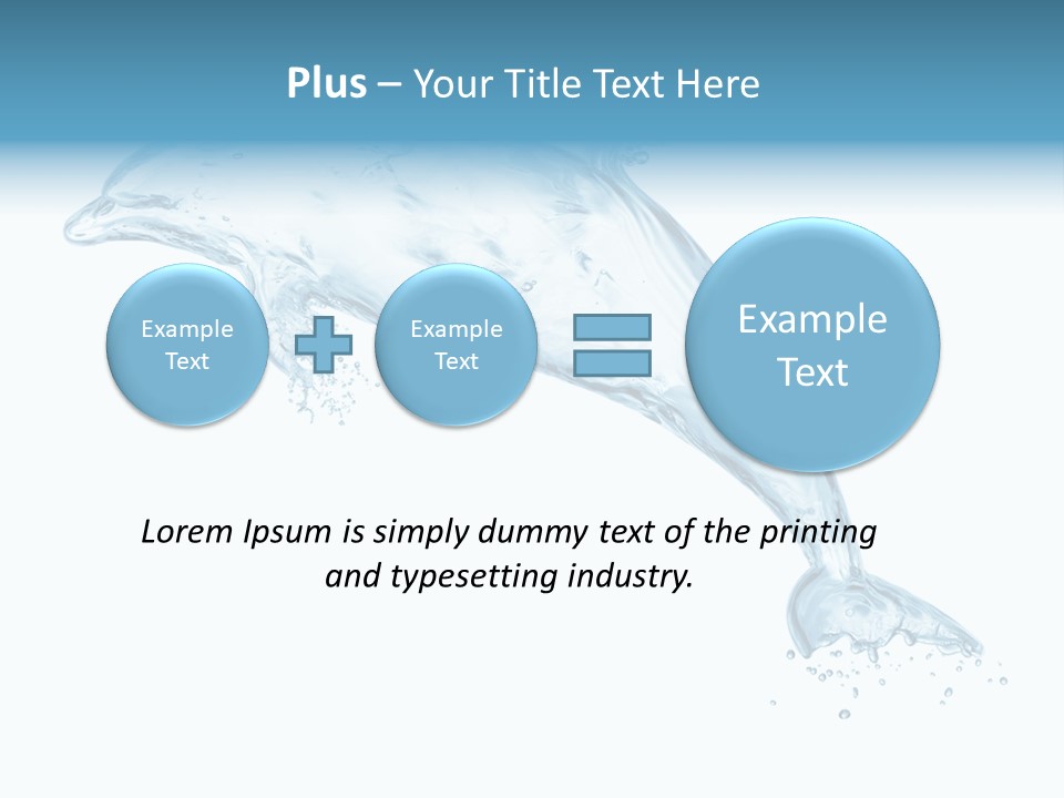 Liquid Transparent Water PowerPoint Template
