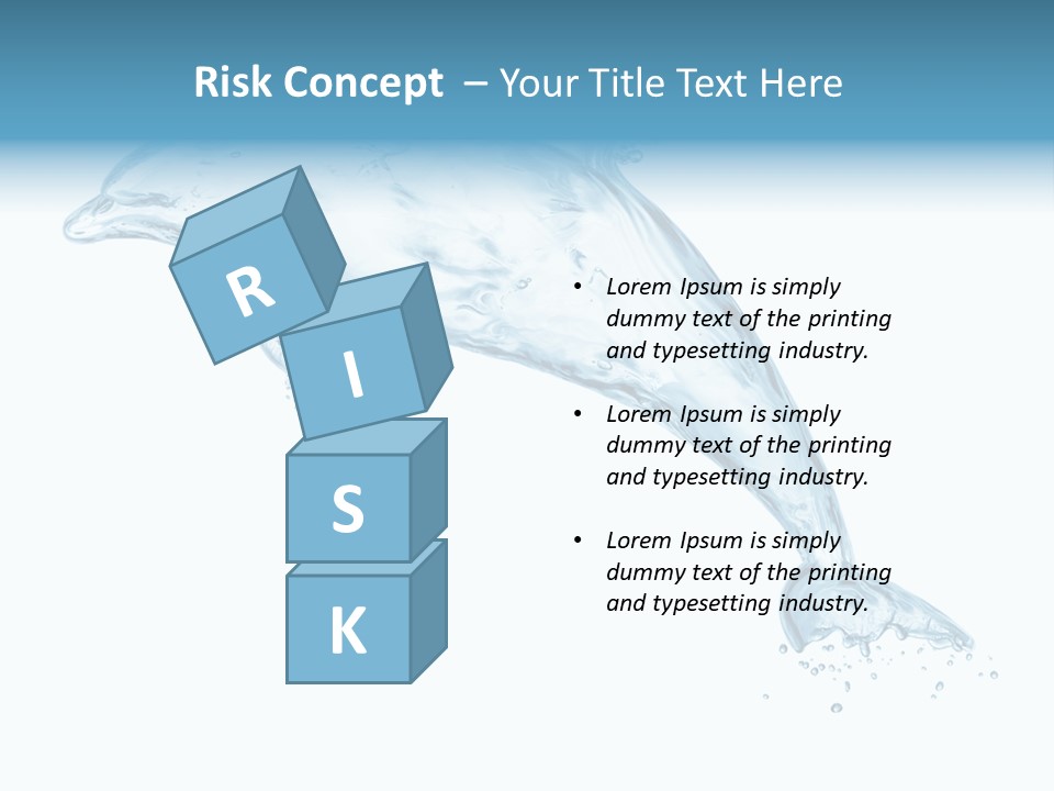 Liquid Transparent Water PowerPoint Template