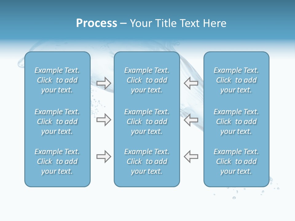 Liquid Transparent Water PowerPoint Template