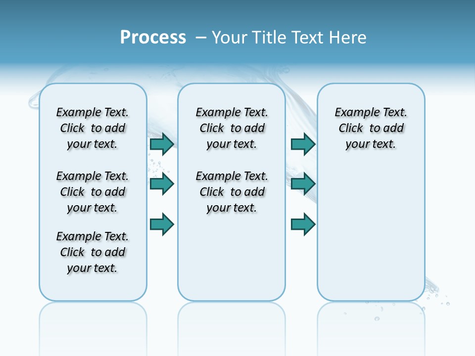 Liquid Transparent Water PowerPoint Template