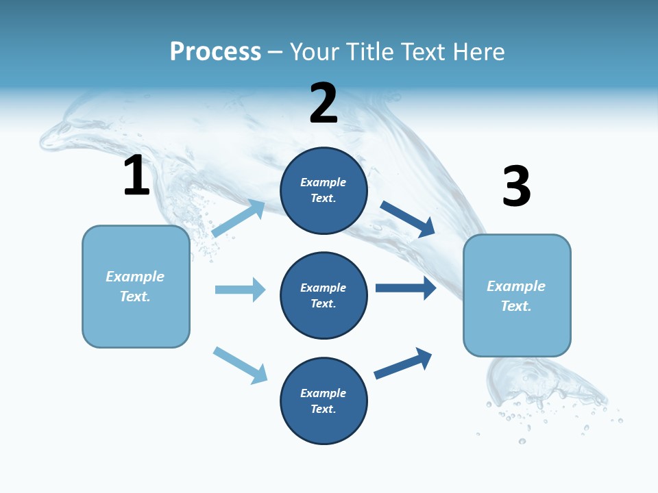 Liquid Transparent Water PowerPoint Template
