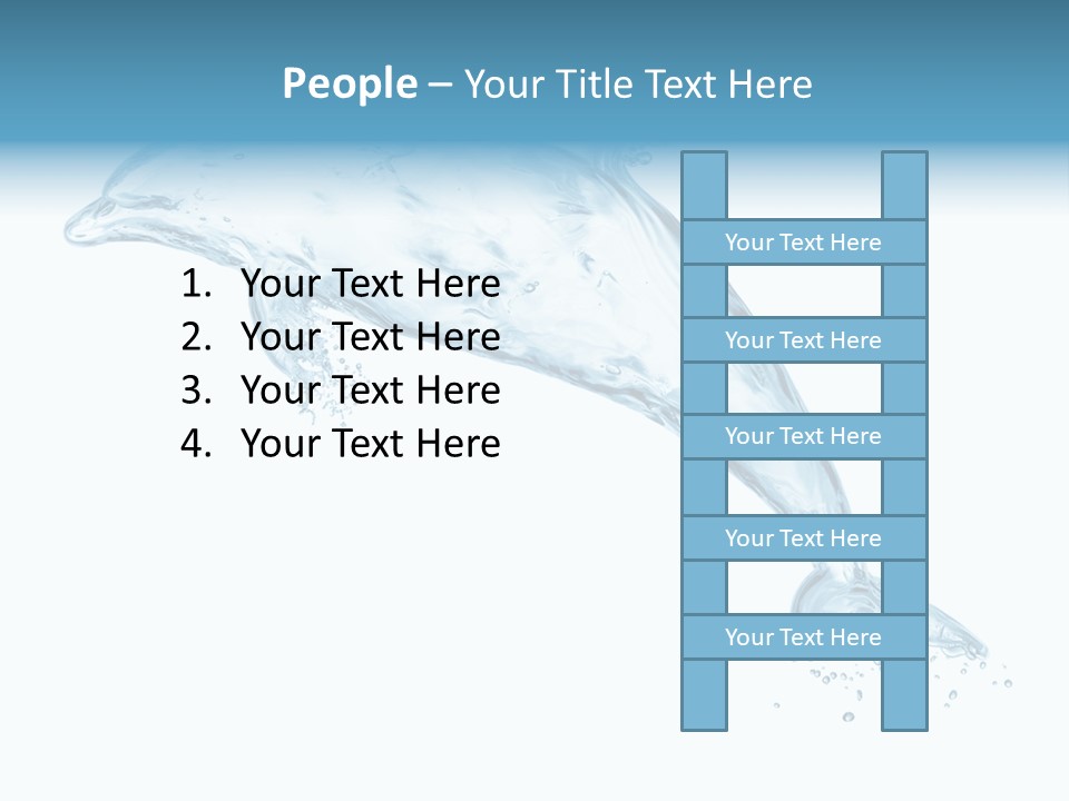 Liquid Transparent Water PowerPoint Template