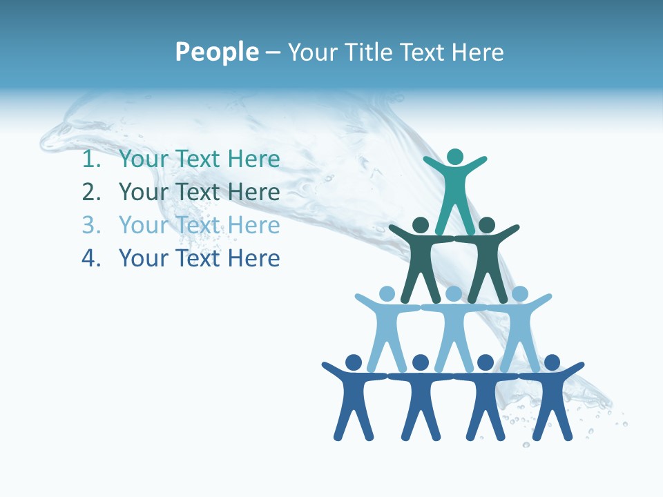 Liquid Transparent Water PowerPoint Template