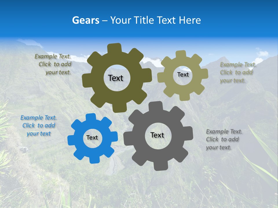 Collapse Landscape Sky PowerPoint Template