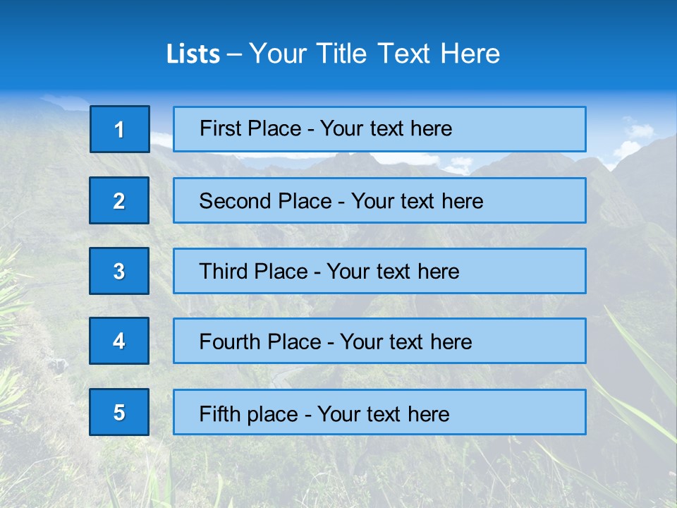 Collapse Landscape Sky PowerPoint Template