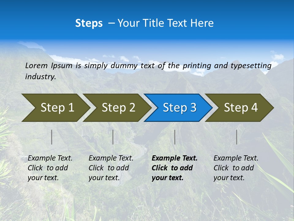 Collapse Landscape Sky PowerPoint Template