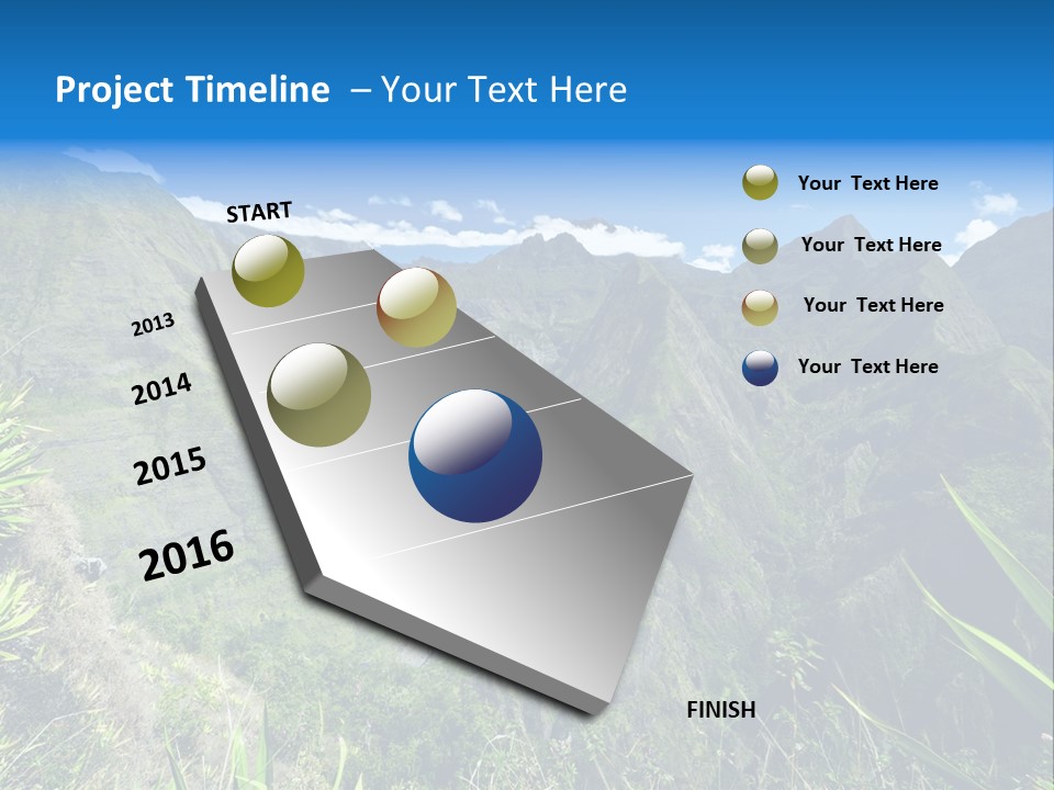 Collapse Landscape Sky PowerPoint Template