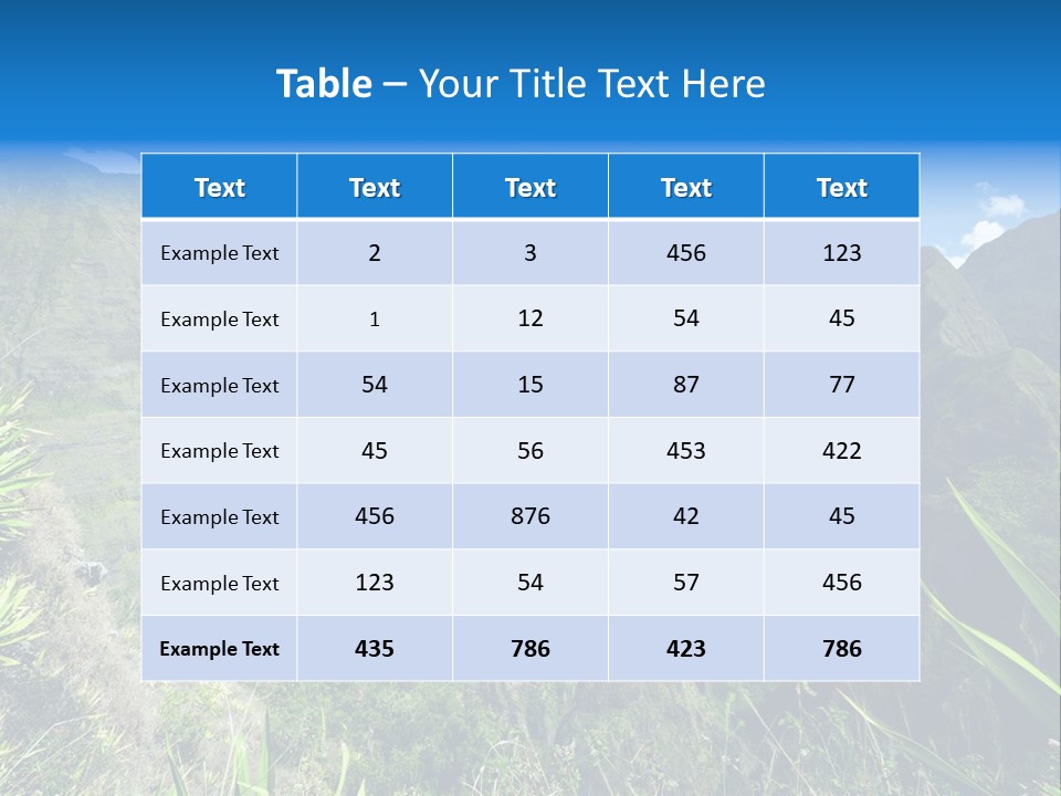 Collapse Landscape Sky PowerPoint Template