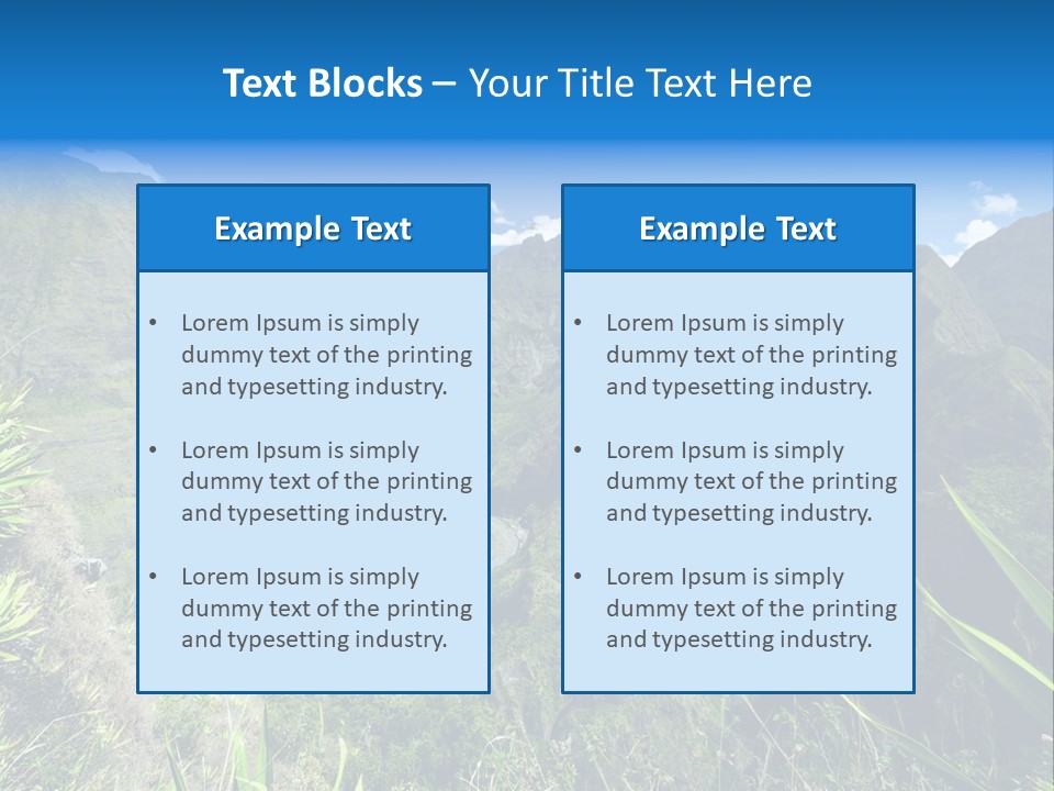 Collapse Landscape Sky PowerPoint Template