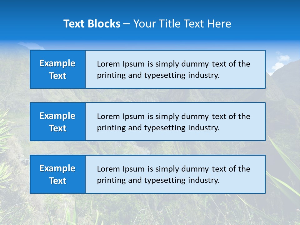 Collapse Landscape Sky PowerPoint Template