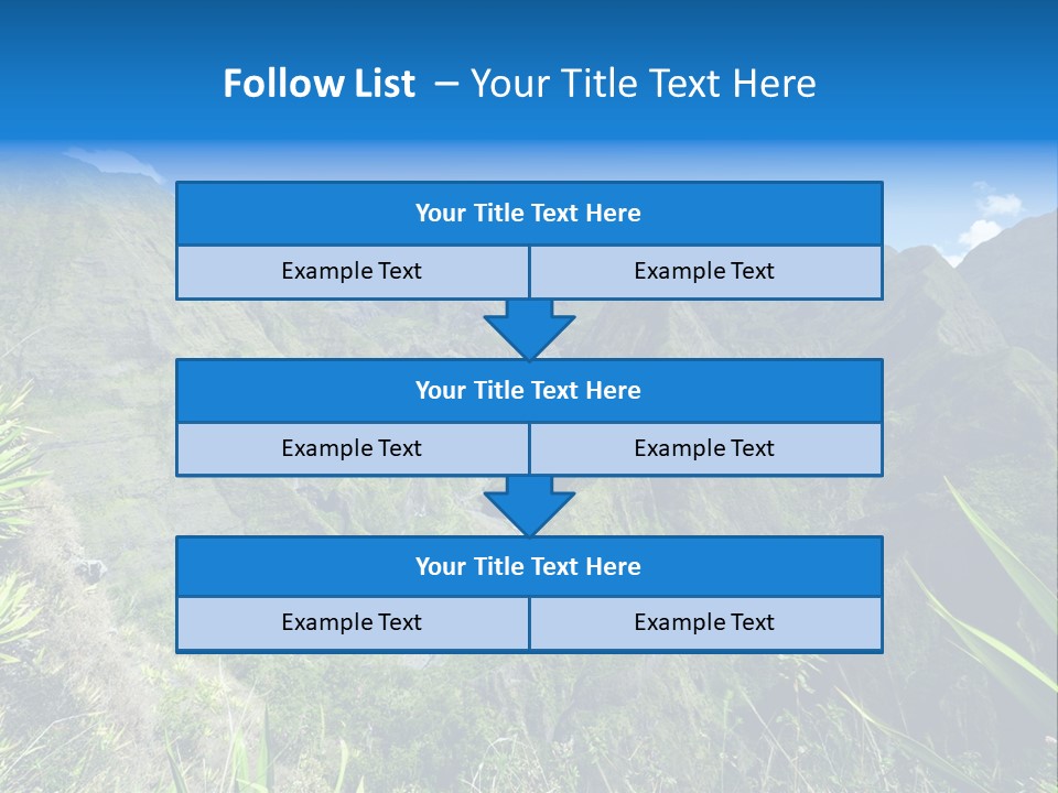 Collapse Landscape Sky PowerPoint Template