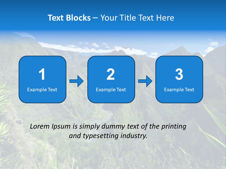 Collapse Landscape Sky PowerPoint Template