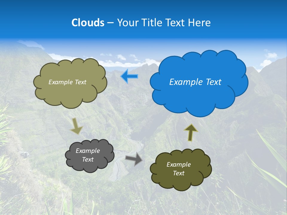 Collapse Landscape Sky PowerPoint Template