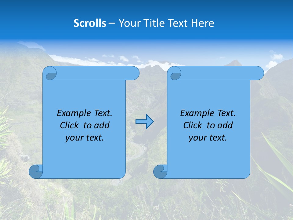 Collapse Landscape Sky PowerPoint Template