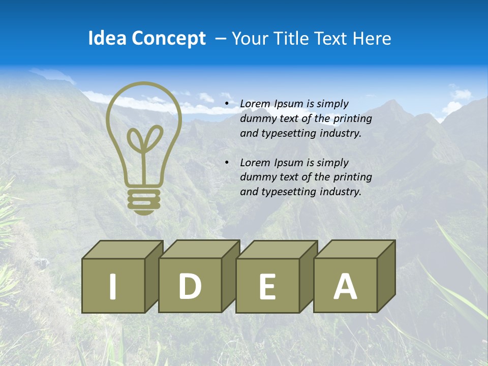 Collapse Landscape Sky PowerPoint Template