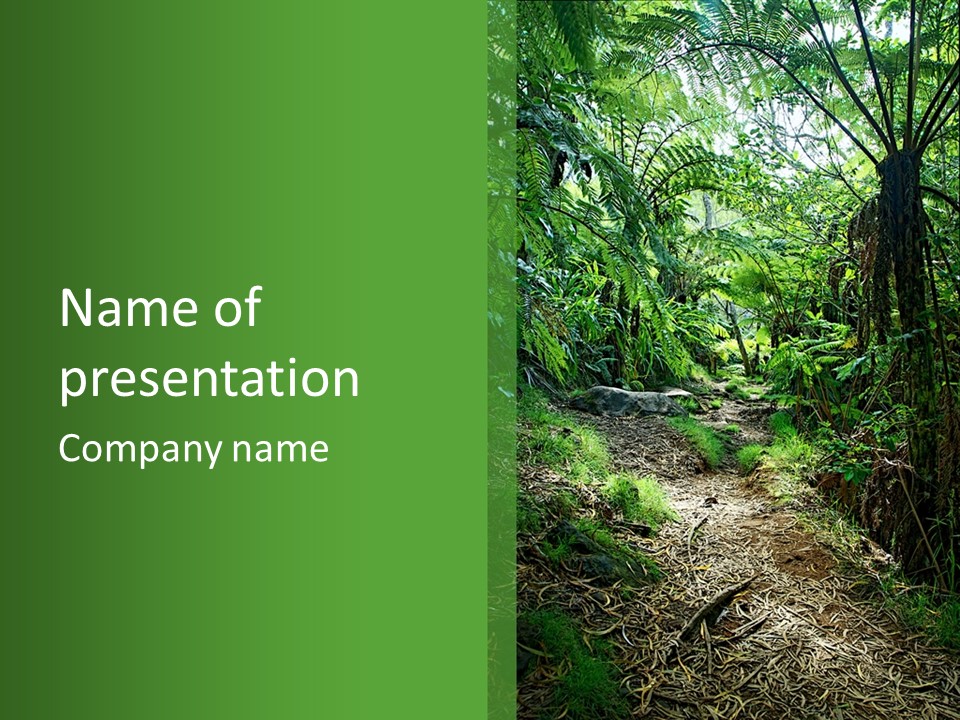 Mountain Preserve Meeting PowerPoint Template