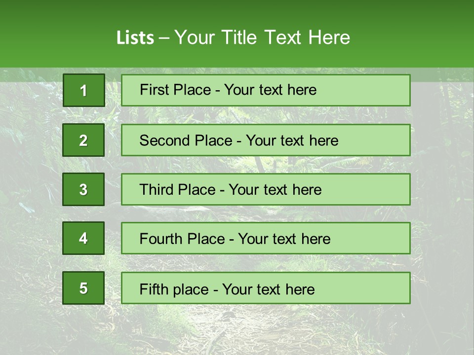 Mountain Preserve Meeting PowerPoint Template
