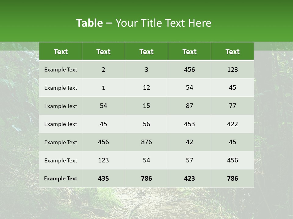 Mountain Preserve Meeting PowerPoint Template