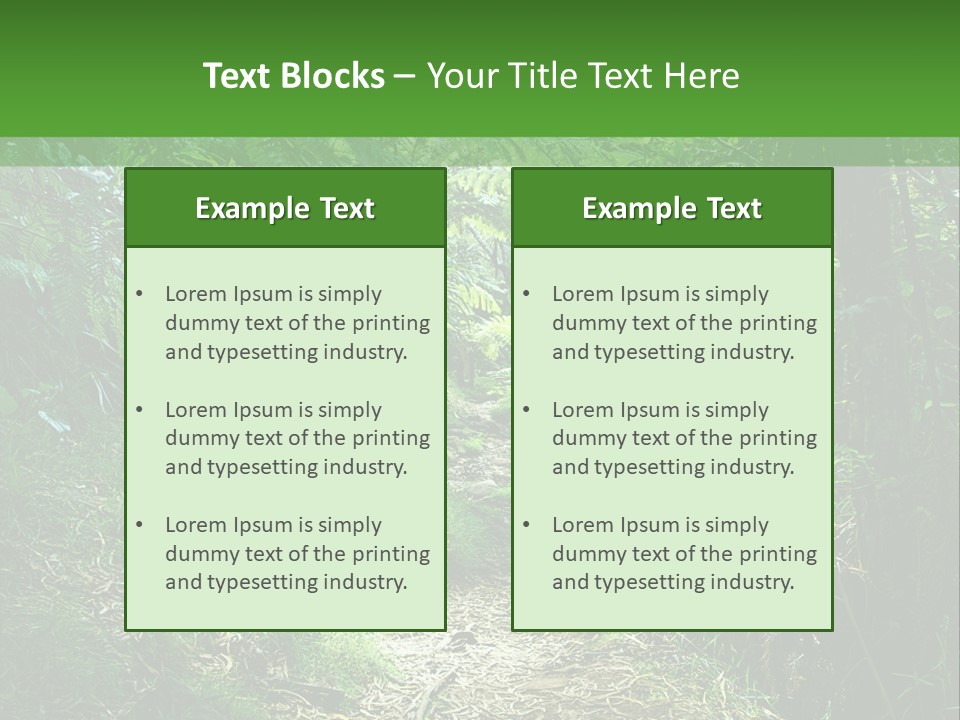 Mountain Preserve Meeting PowerPoint Template